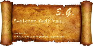 Sveiczer György névjegykártya